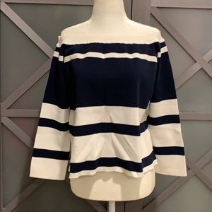 J Crew | striped off shoulder top - M / 00007